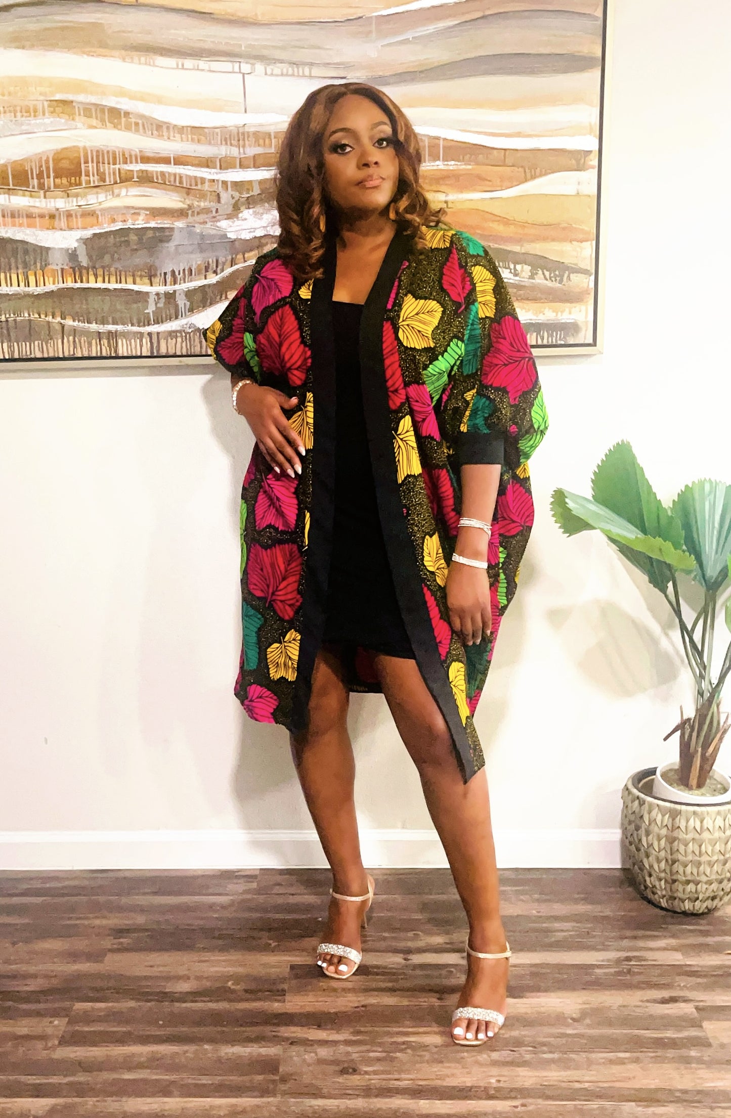 Ankara Kimono Dress