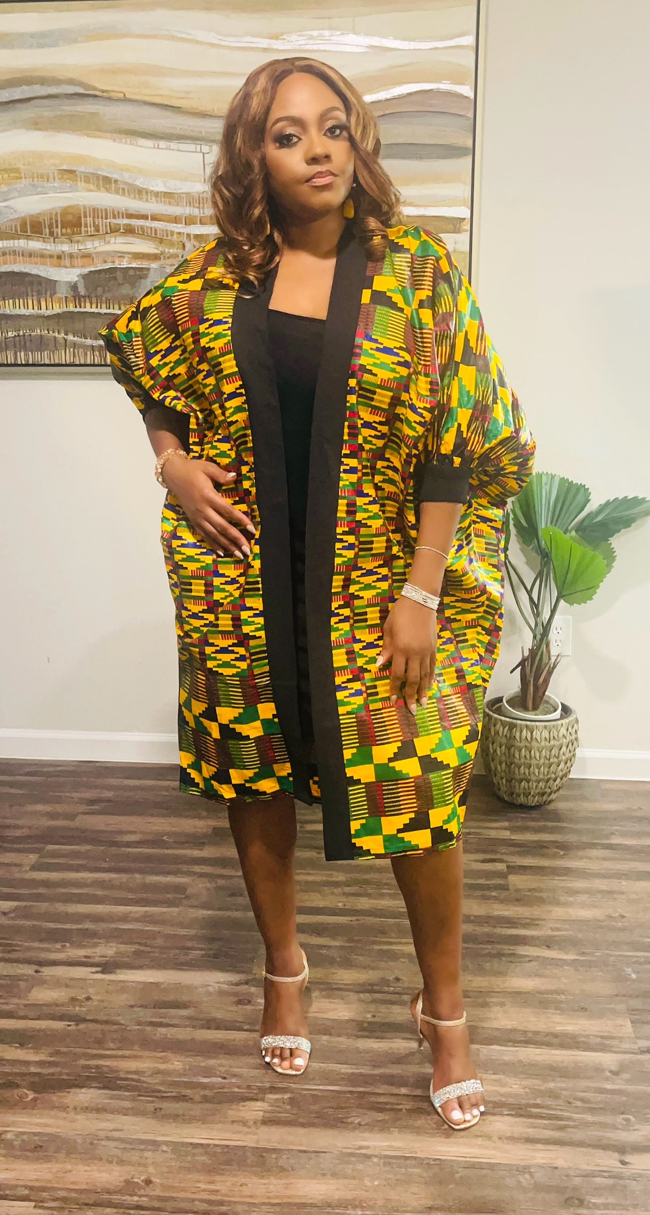 Ankara Kimono Dress