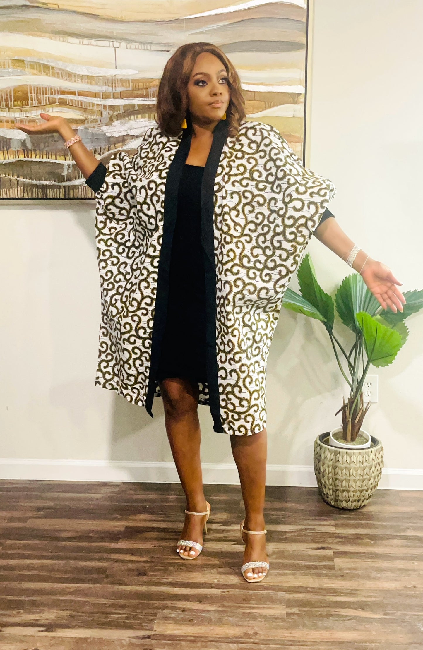 Ankara Kimono Dress