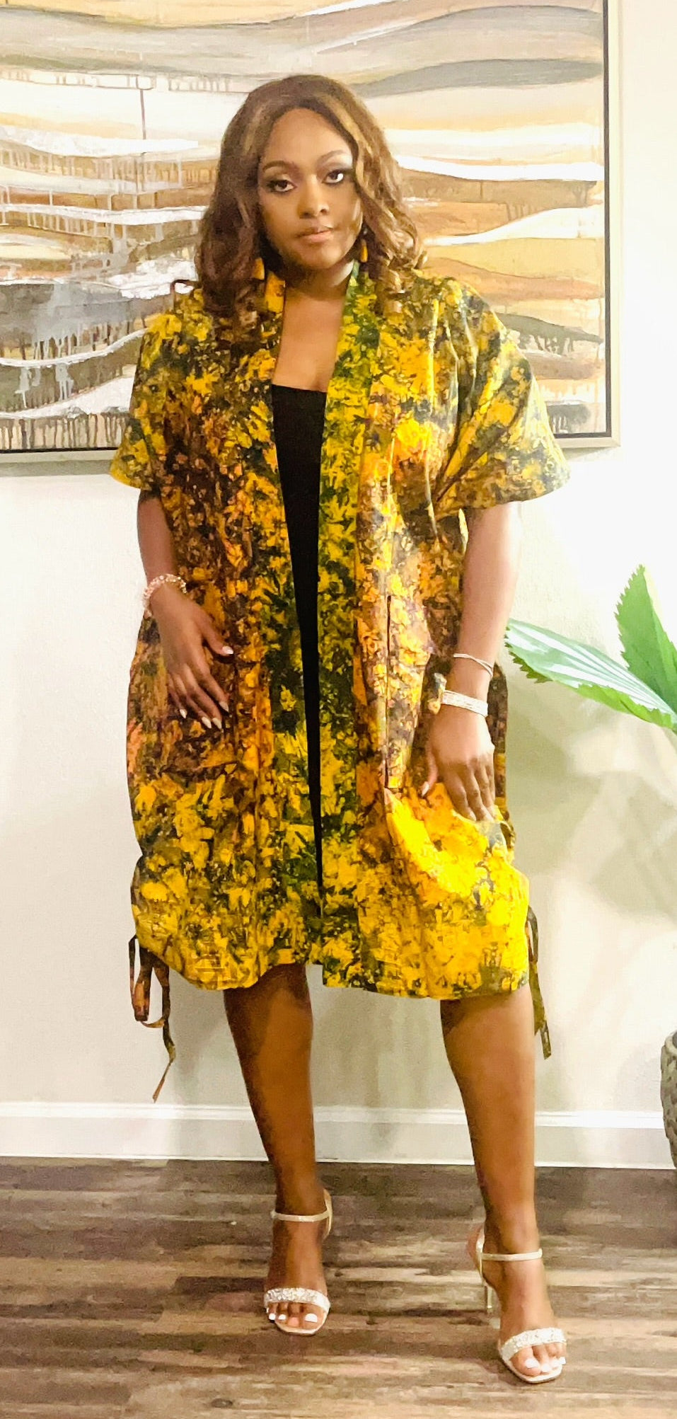 Ankara Kimono Dress