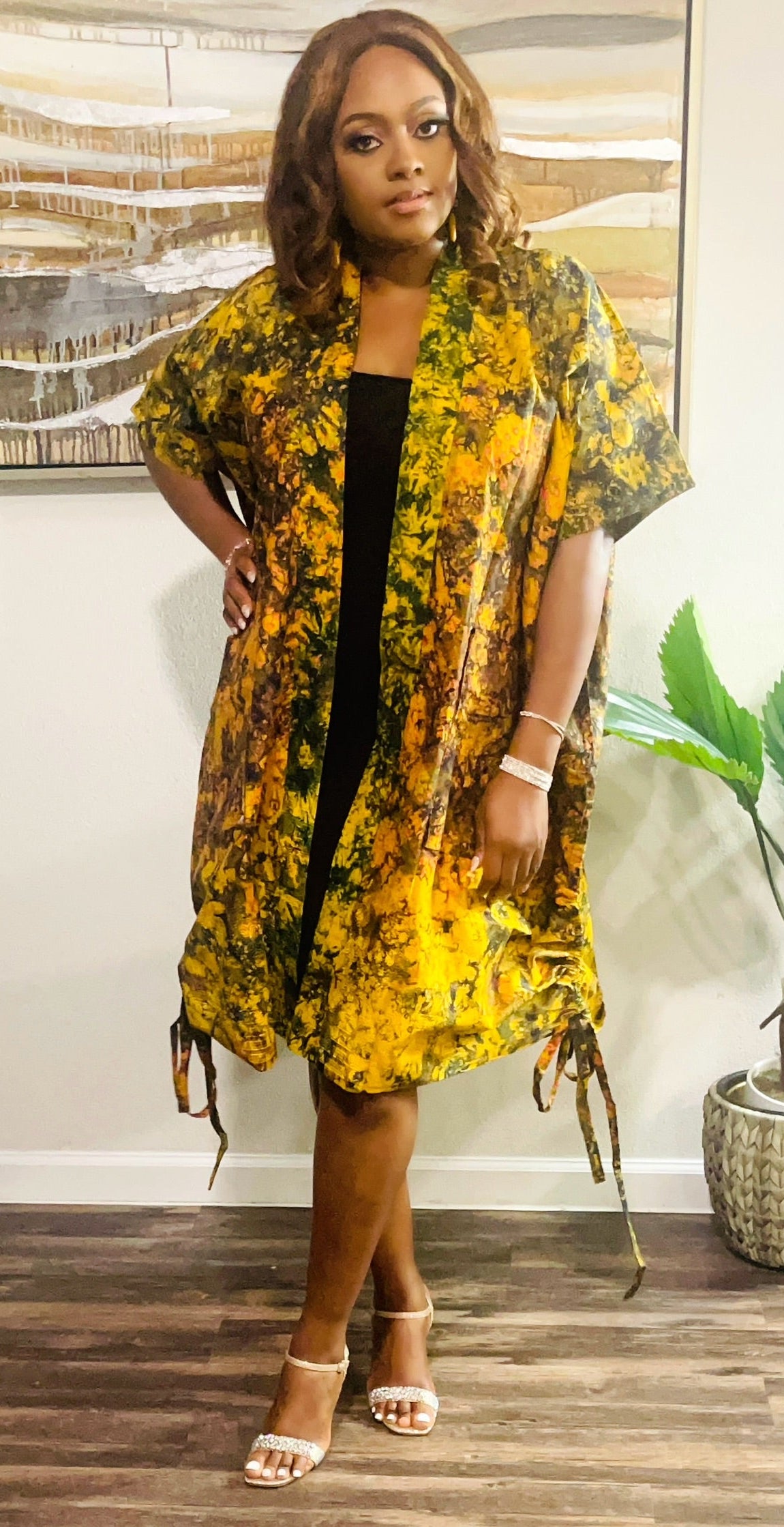 Ankara Kimono Dress