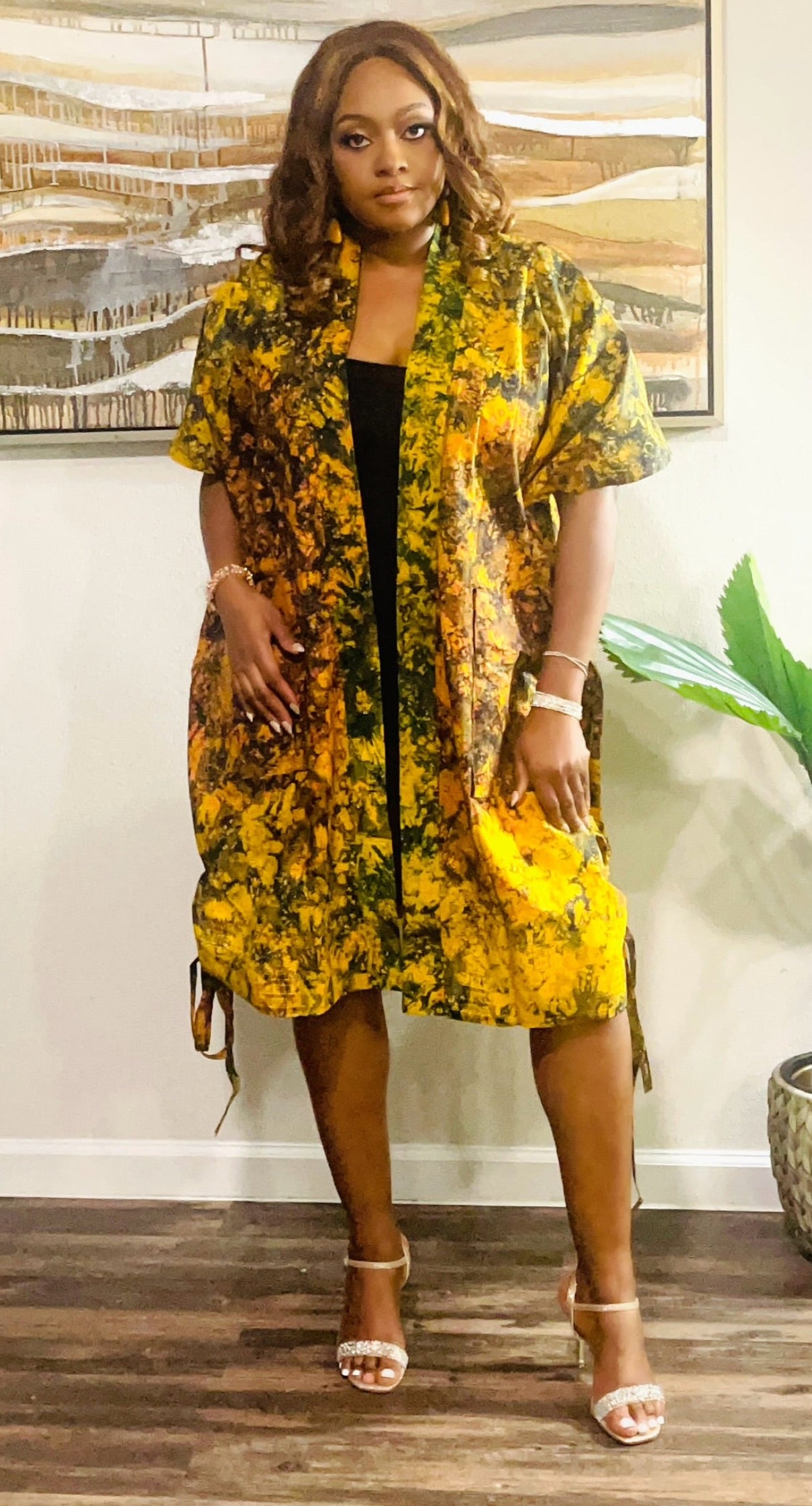 Ankara Kimono Dress