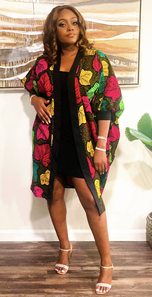 Ankara Kimono Dress