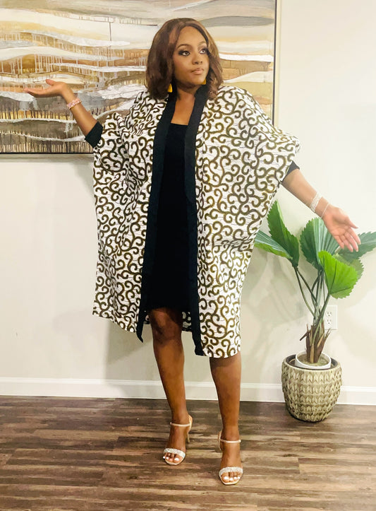 Ankara Kimono Dress