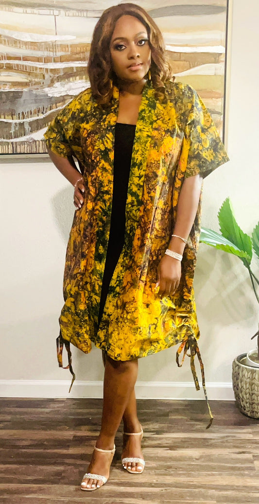 Ankara Kimono Dress