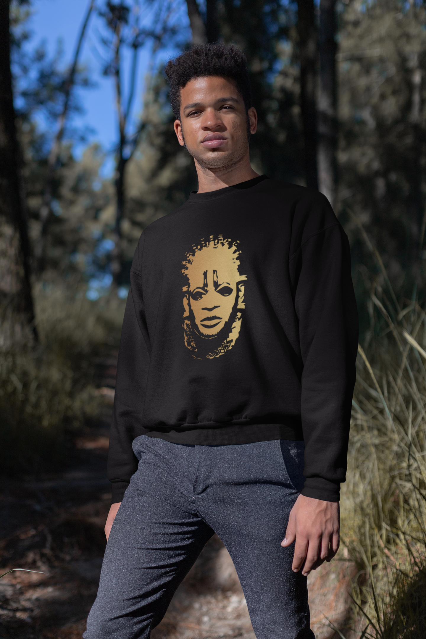 African Ethnic Mask Unisex Sweatshirt